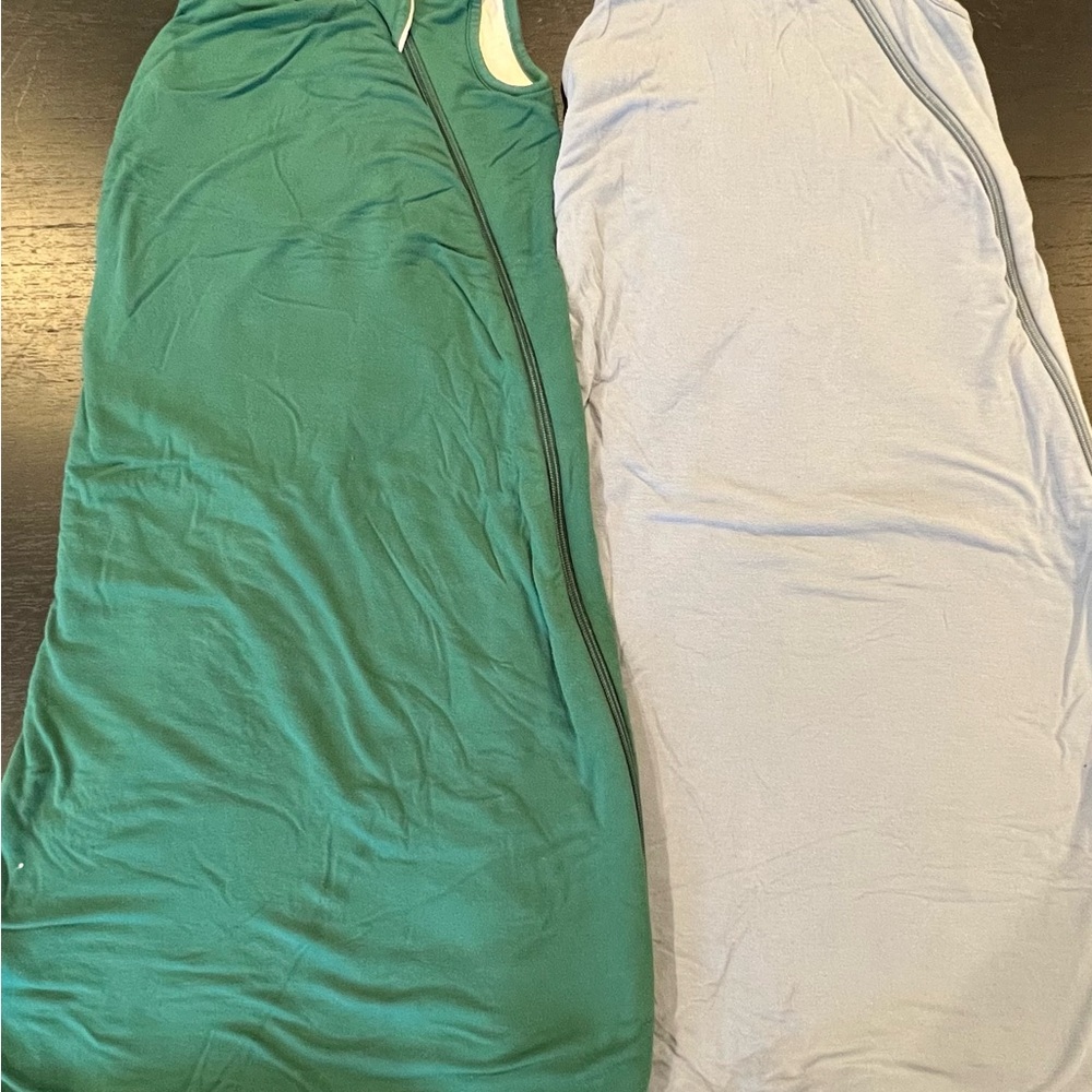 Kyte Baby Green and Light Blue Sleep Sacks